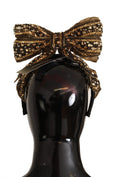 Load image into Gallery viewer, Dolce & Gabbana Elegant gold embellished silk tiara
