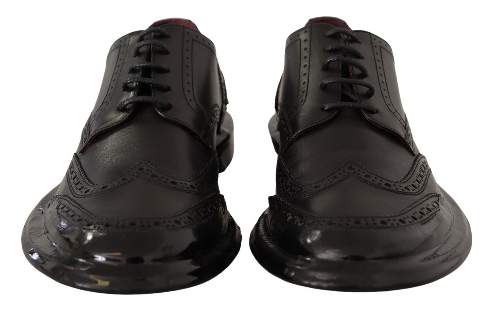 Dana derisinden yapılmış Dolce &amp; Gabbana Elegant Derby Oxford Kanat Uçları