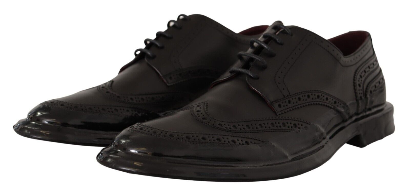 Dana derisinden yapılmış Dolce &amp; Gabbana Elegant Derby Oxford Kanat Uçları