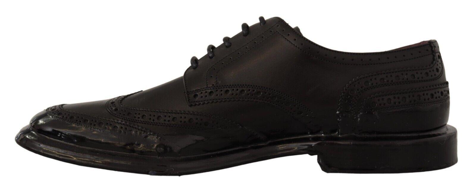 Dana derisinden yapılmış Dolce &amp; Gabbana Elegant Derby Oxford Kanat Uçları