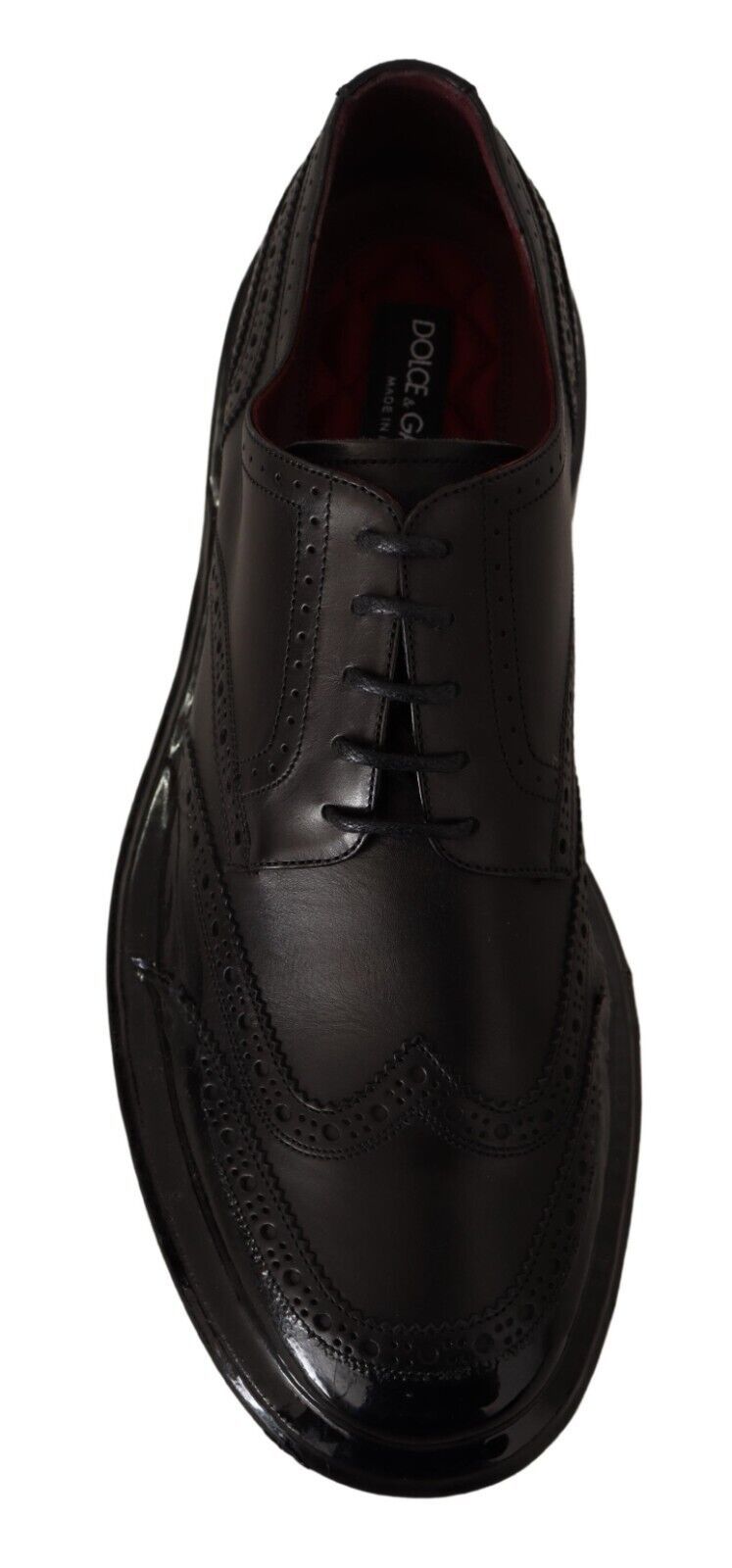 Dana derisinden yapılmış Dolce &amp; Gabbana Elegant Derby Oxford Kanat Uçları