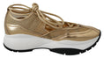 Load image into Gallery viewer, Jimmy Choo Golden Glamour Mesh Leather Sneakers
