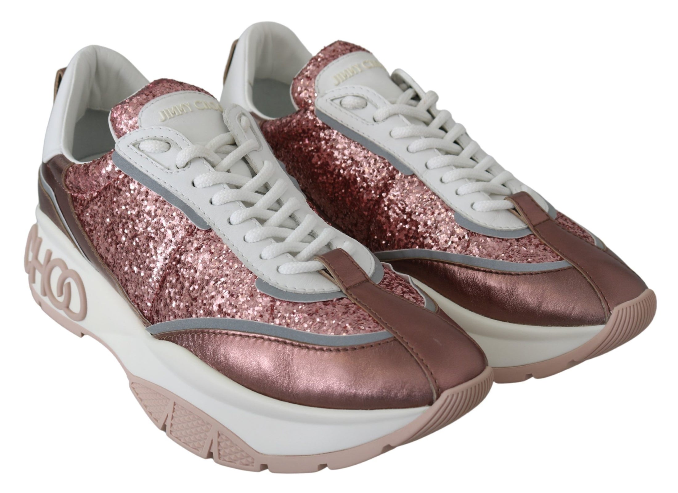 Jimmy Choo Zuckerwatte Glitzer Sneaker Euphorie