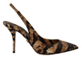 Resmi galeri görüntüleyiciye yükleyin, Dolce & Gabbana Tiger-Muster Slingback Heels Pumps
