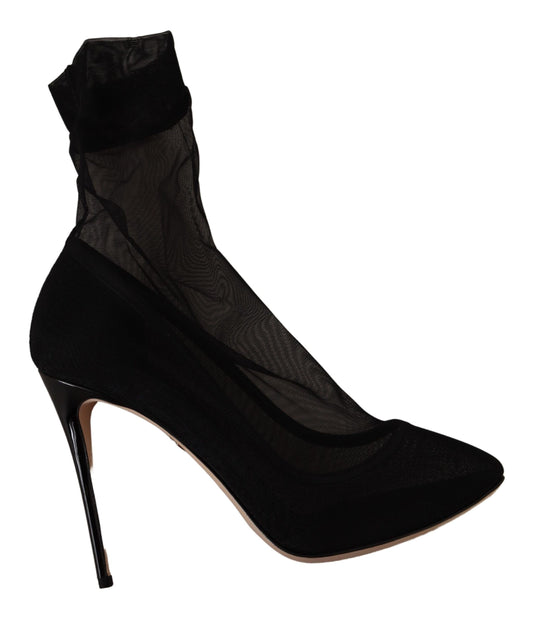 Dolce & Gabbana Elegante Stretch-Sockenstiefel-Pumps