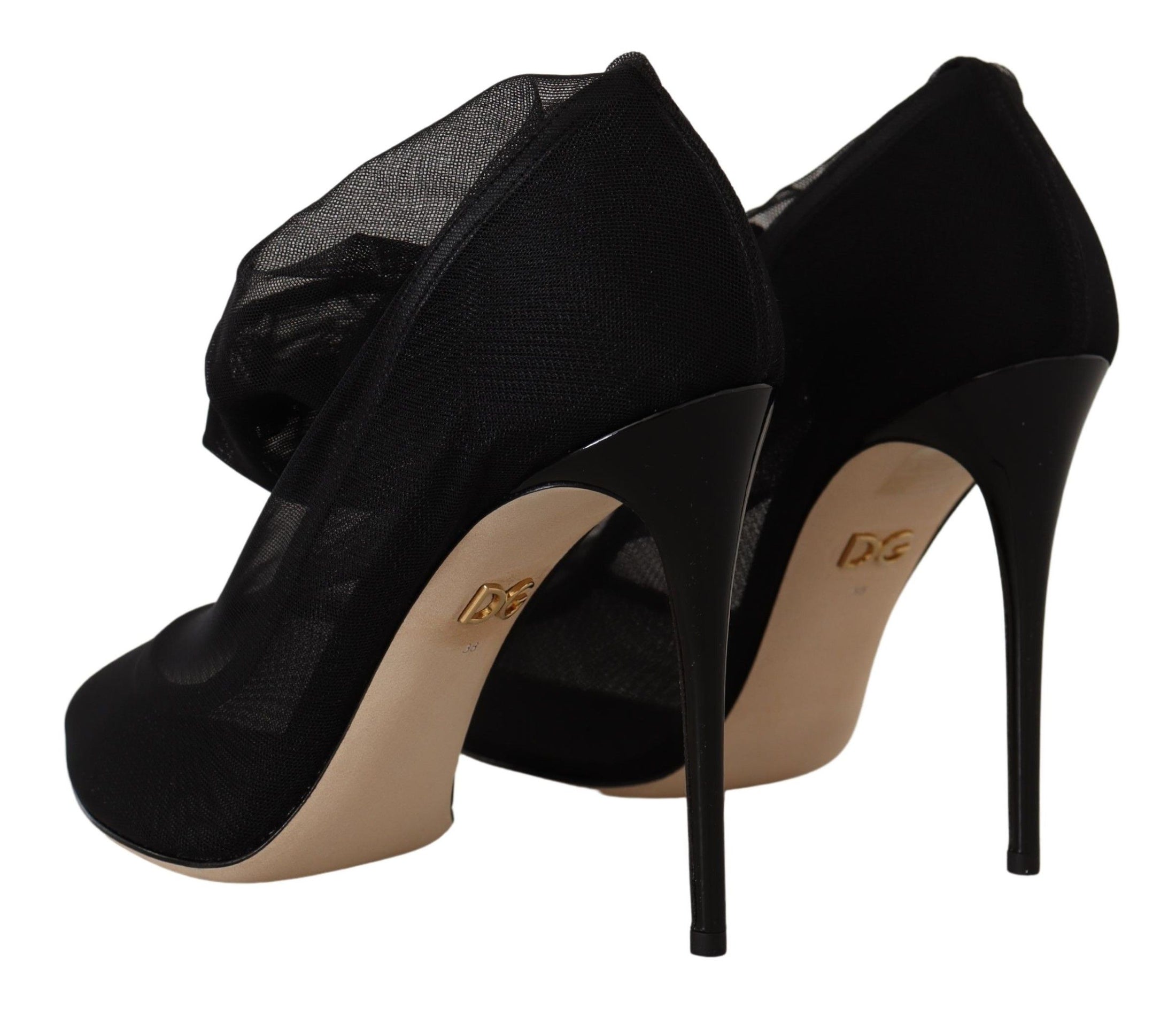 Dolce & Gabbana Elegante Stretch-Sockenstiefel-Pumps