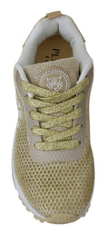 Load image into Gallery viewer, Plein Sport Exquisite Gold Polyester Sport Sneakers
