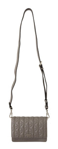 Load image into Gallery viewer, Karl Lagerfeld Elegant Grey Leather Crossbody Bag
