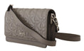 Load image into Gallery viewer, Karl Lagerfeld Elegant Grey Leather Crossbody Bag
