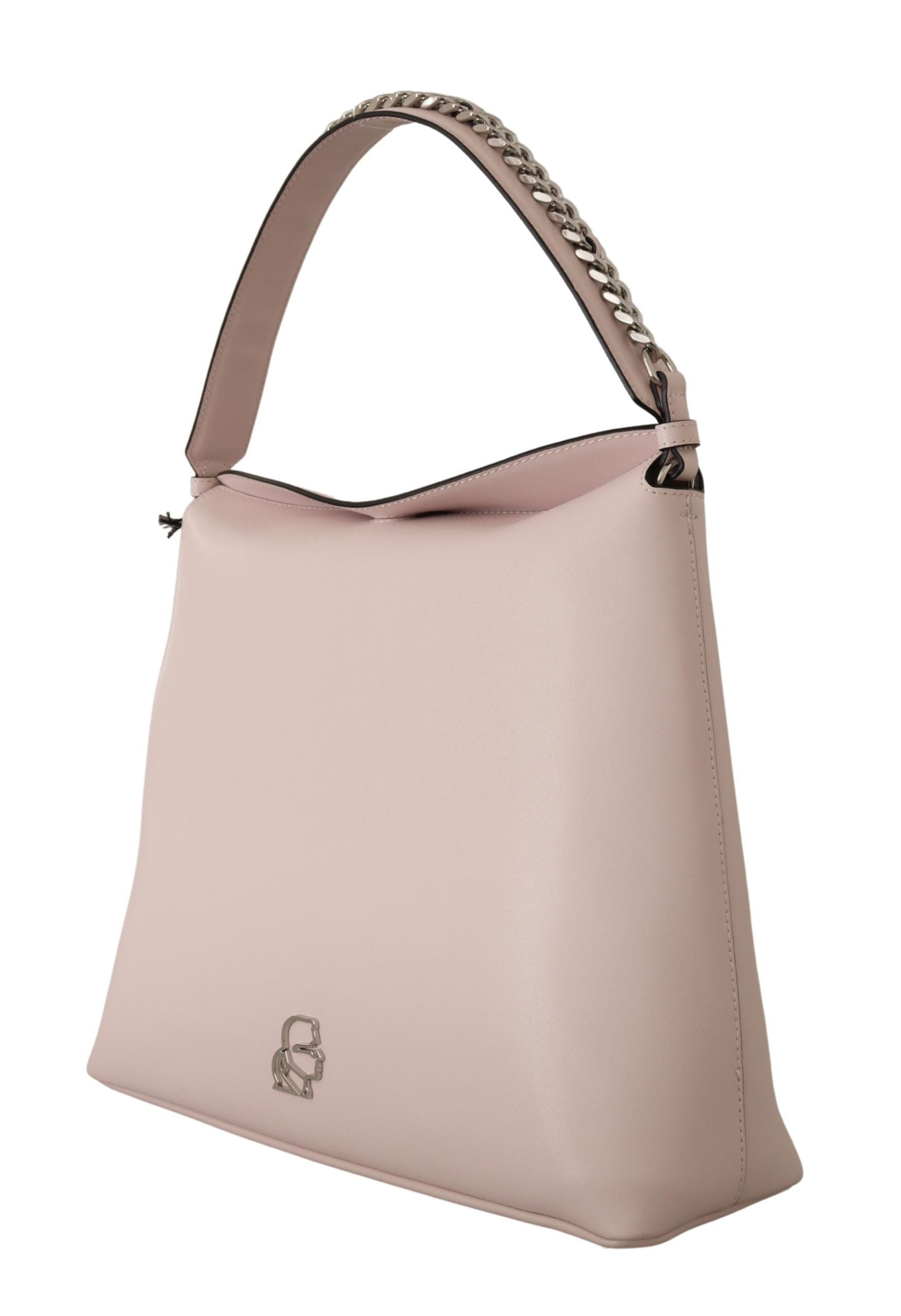 Karl Lagerfeld Elegant shoulder bag made of chalk leather in mauve