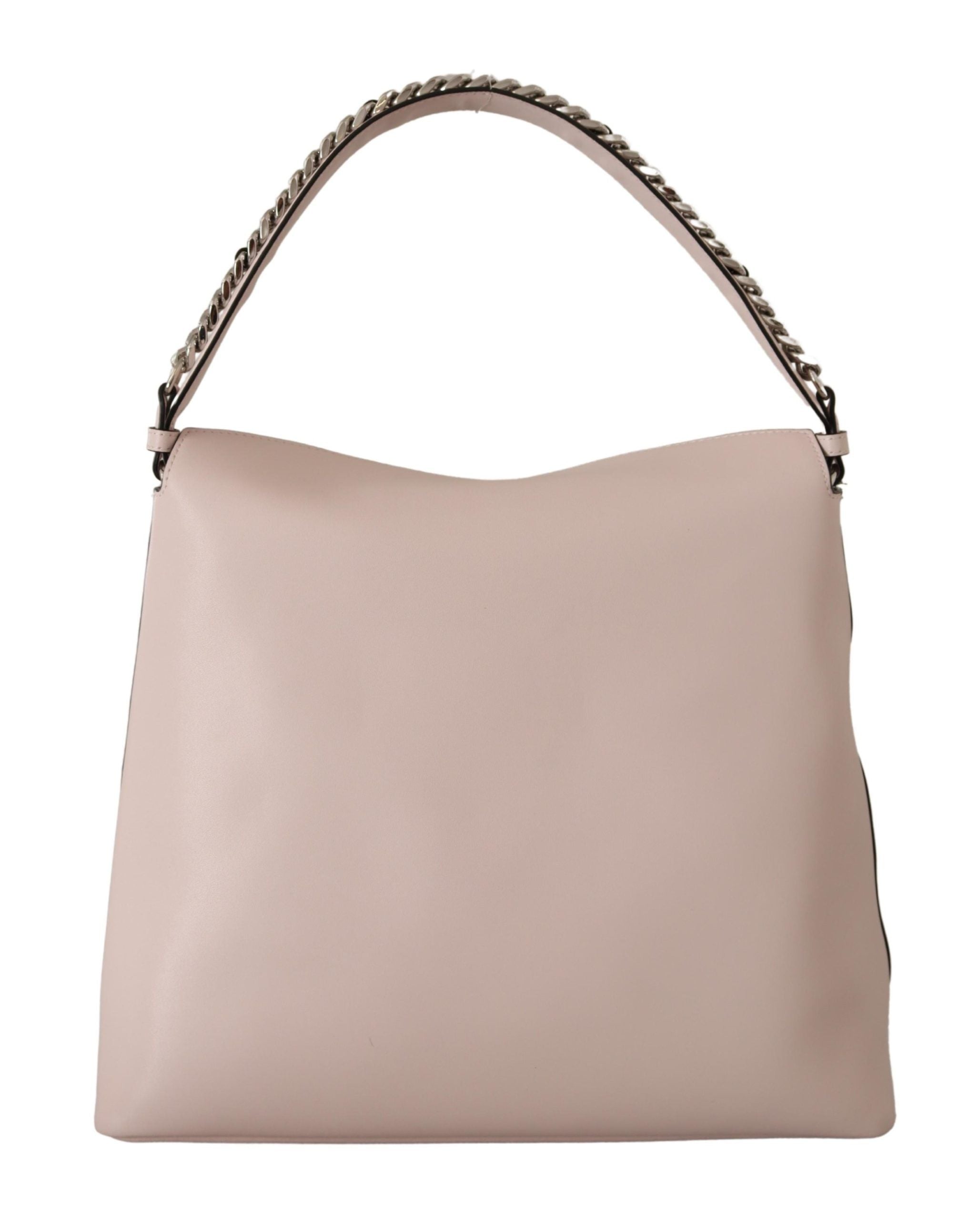 Karl Lagerfeld Elegant shoulder bag made of chalk leather in mauve