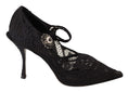 Load image into Gallery viewer, Dolce & Gabbana Elegante Schwarze Spitze Stiletto Pumps
