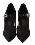 Load image into Gallery viewer, Dolce & Gabbana Elegante Schwarze Spitze Stiletto Pumps
