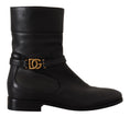 Load image into Gallery viewer, Dolce & Gabbana Elegant leather biker boots
