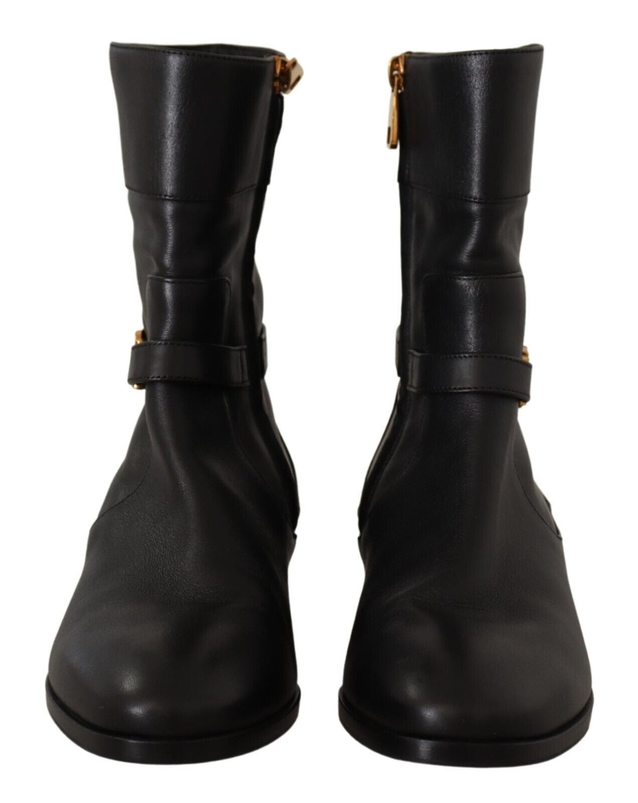 Dolce &amp; Gabbana Elegant leather biker boots