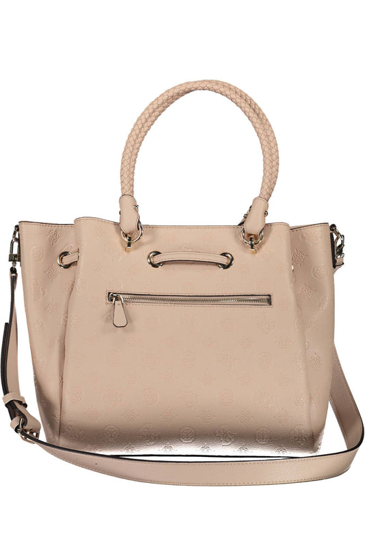 Guess Jeans Chic pink handbag with drawstring - timeless elegance