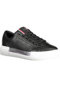 Bild in Galerie-Betrachter laden, Tommy Hilfiger Schwarzes Leder Damen Sneaker
