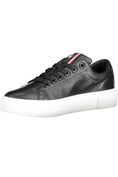 Bild in Galerie-Betrachter laden, Tommy Hilfiger Schwarzes Leder Damen Sneaker
