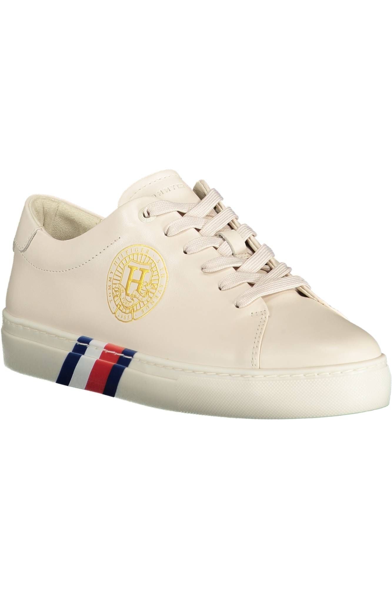 Tommy Hilfiger Beige Leder Damen Sneaker