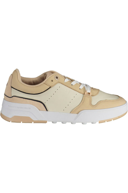 Tommy Hilfiger Beige Leder Damen Sneaker