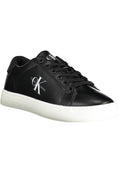 Load image into Gallery viewer, Calvin Klein Schwarzes Leder Herren Sneaker
