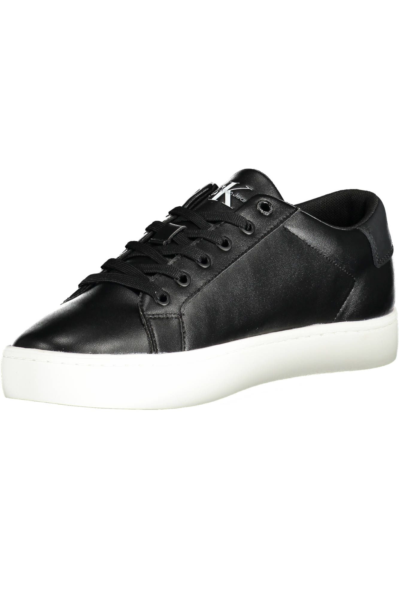 Calvin Klein Schwarzes Leder Herren Sneaker