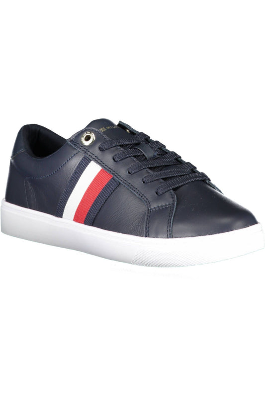 Tommy Hilfiger Blaue Leder Damen Sneaker