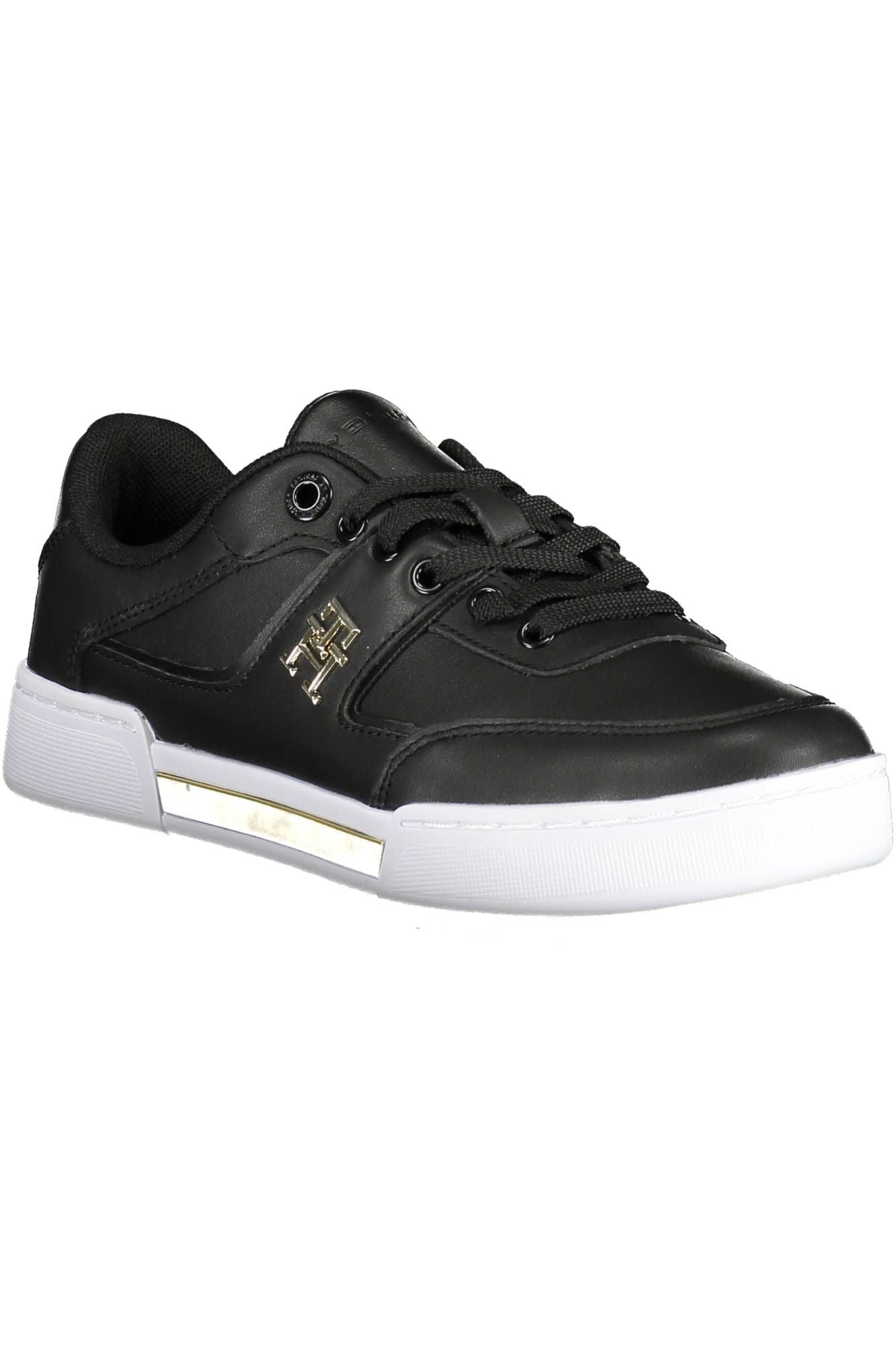 Tommy Hilfiger Schwarzes Leder Damen Sneaker