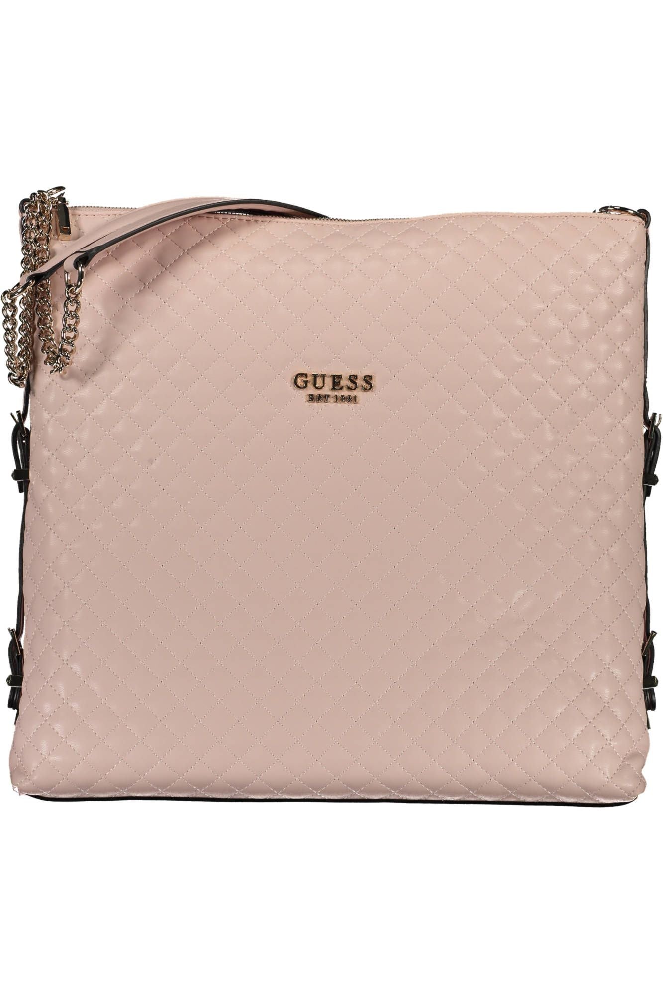 Guess Jeans Chic pink polyurethane shoulder bag with chain handle