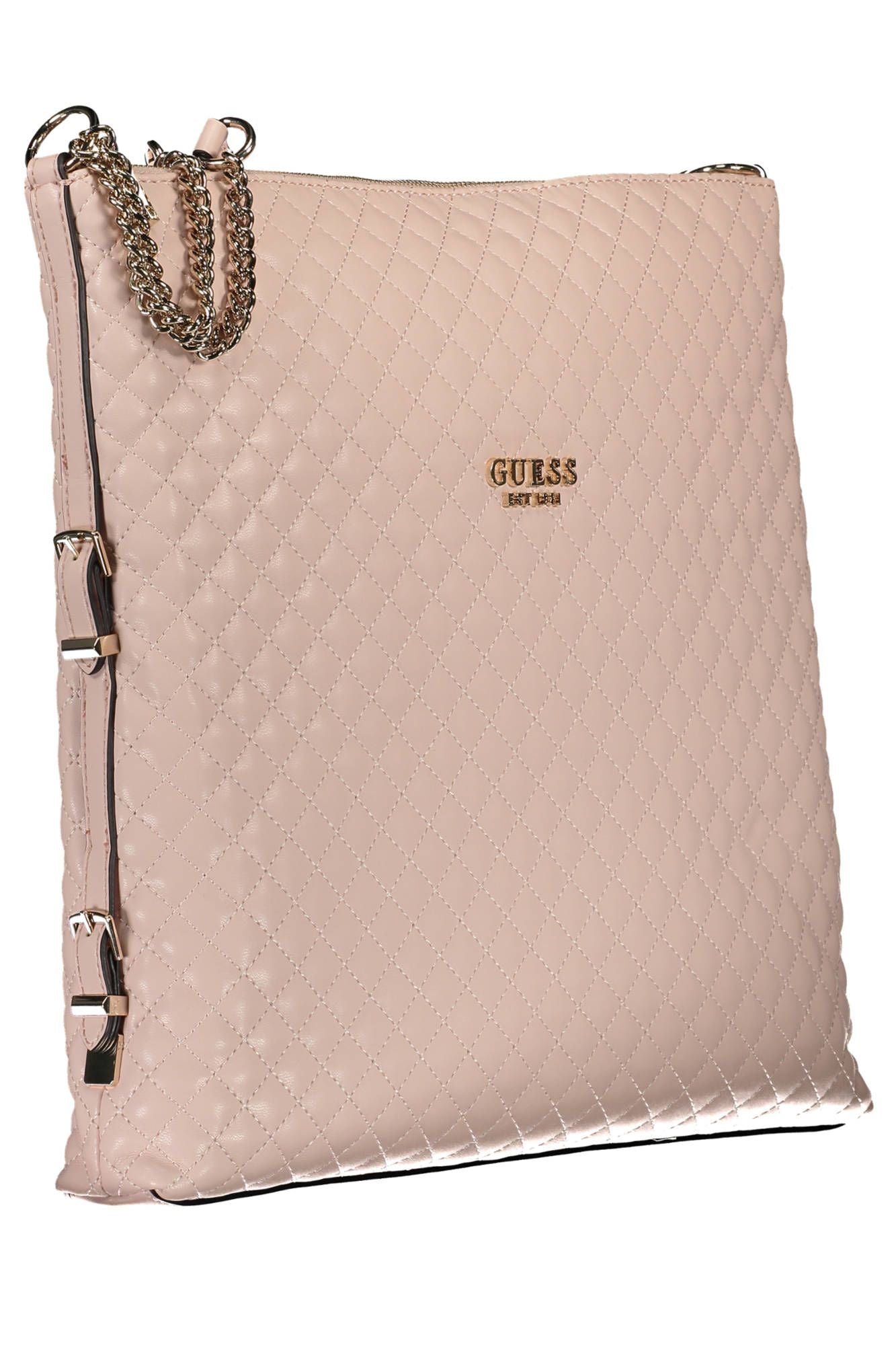 Guess Jeans Chic pink polyurethane shoulder bag with chain handle