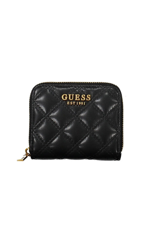 Guess Jeans Schwarzes Polyethylen Portemonnaie für Frauen