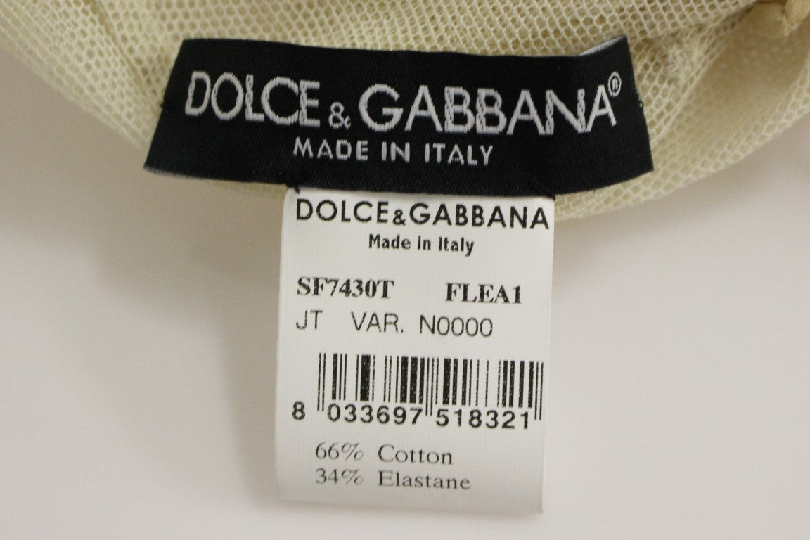 Dolce & Gabbana Elegantes beigefarbenes Tank Top Bluse