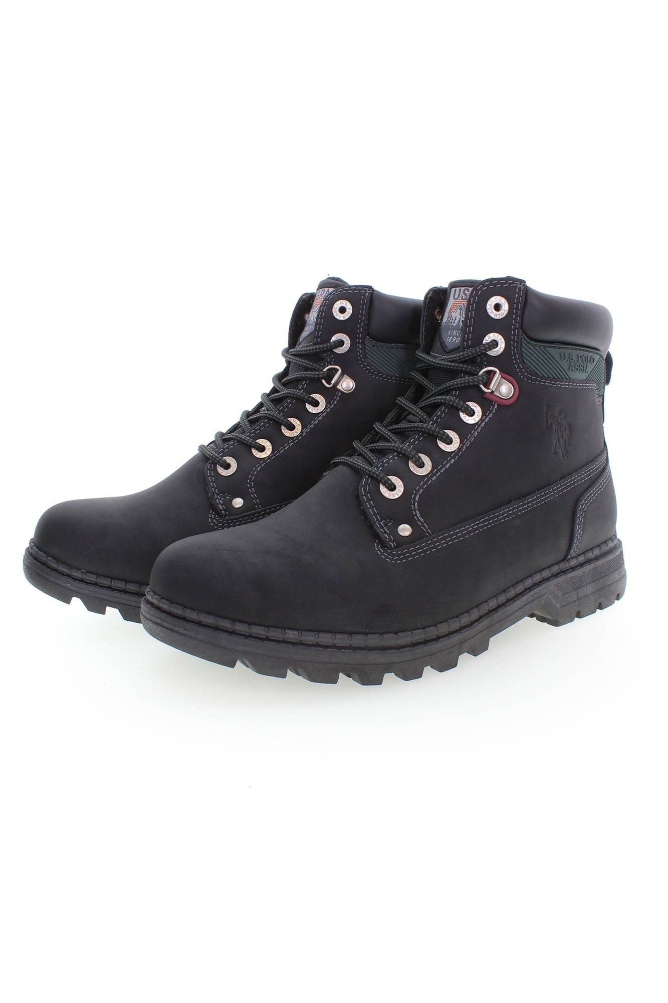 U.S. POLO ASSN. Schwarzer Polyester Herrenstiefel