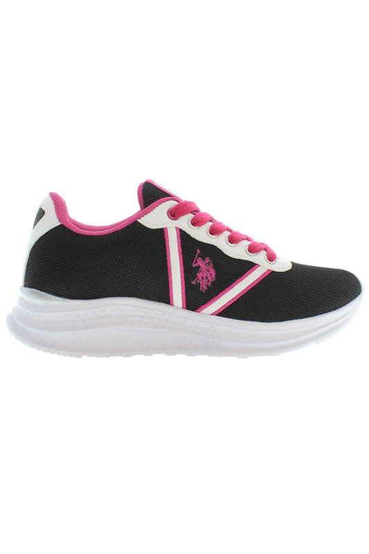 U.S. POLO ASSN. Schwarzer Polyester Damen Sneaker