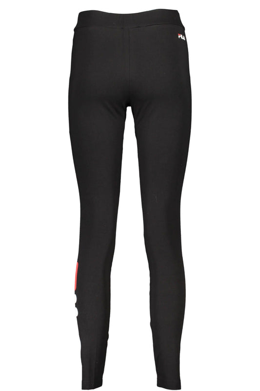 Fila Schwarze Baumwoll-Leggings für Frauen