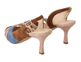 Load image into Gallery viewer, GIA COUTURE Chic multicolor suede sandals with slingback heels
