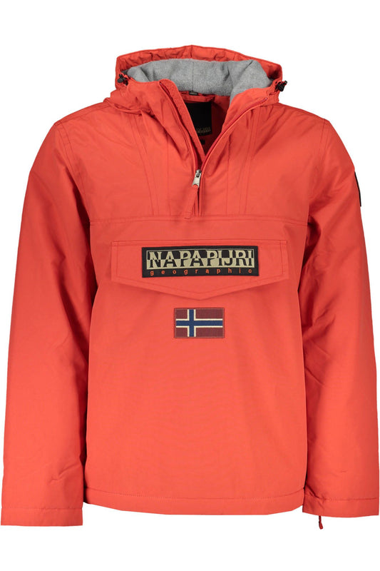 Napapijri Rote Polyamid Herren Jacke