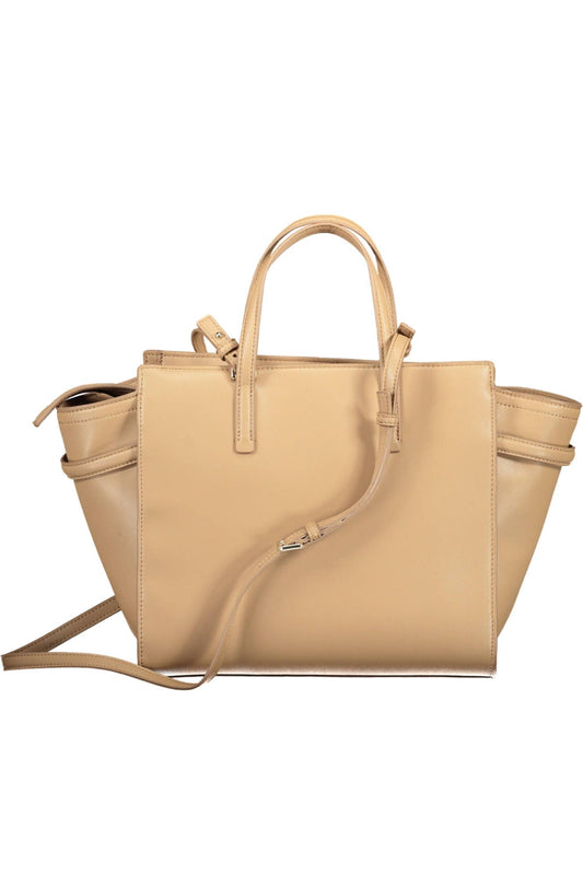 Calvin Klein Beige Polyester Frauen Handtasche