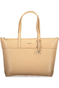 Load image into Gallery viewer, Calvin Klein Beige Polyester Frauen Handtasche
