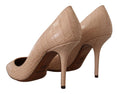 Load image into Gallery viewer, Dolce & Gabbana Elegante Nackte Leder Kitten Heels Pumps
