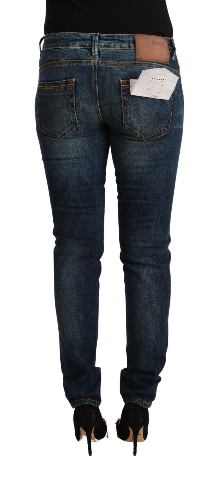 Sekiz Elegant Slim Fit Düşük Bel Denim Jean