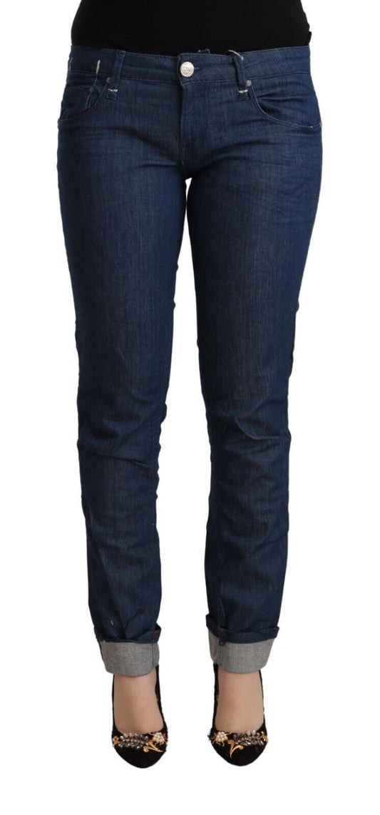 Acht Schlanke Skinny Denim mit niedriger Taille