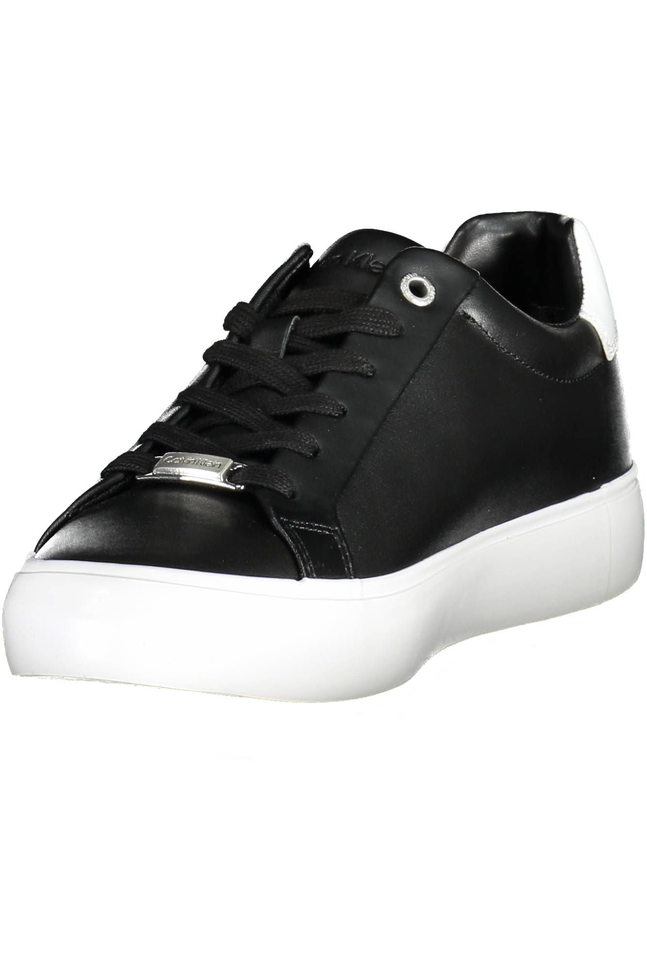 Calvin Klein Schwarzes Leder Damen Sneaker