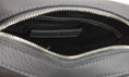 Load image into Gallery viewer, Burberry Thornton Small Gray Embossed Logo Grainy Leather Crossbody Handbag
