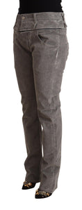 Load image into Gallery viewer, Eight Chic gray straight fit jeans with a high waist
