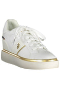 Load image into Gallery viewer, U.S. POLO ASSN. Weißer Polyester Damen Sneaker
