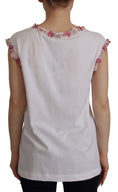 Load image into Gallery viewer, Dolce & Gabbana Schickes paillettenbesetztes Kronen-Tank-Top T-Shirt
