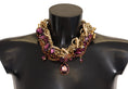 Load image into Gallery viewer, Dolce & Gabbana gold-tone statement necklace with Sicilian glitter effect
