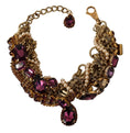 Load image into Gallery viewer, Dolce & Gabbana gold-tone statement necklace with Sicilian glitter effect
