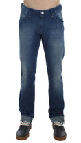 Bild in Galerie-Betrachter laden, Acht Slim Fit Blue Wash Italian Denim
